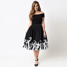 Летние для женщин осьминог Кальмар Необычные принт мини по колено юбки для конькобежцев Европа и Америка плиссированная юбка W411