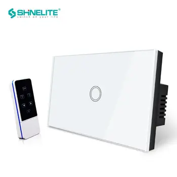 

US 1 Gang 1 way remote control wall switch, touch light led switch,Smart Home Remote Control 1 gang 1 way switch,Shinelite,