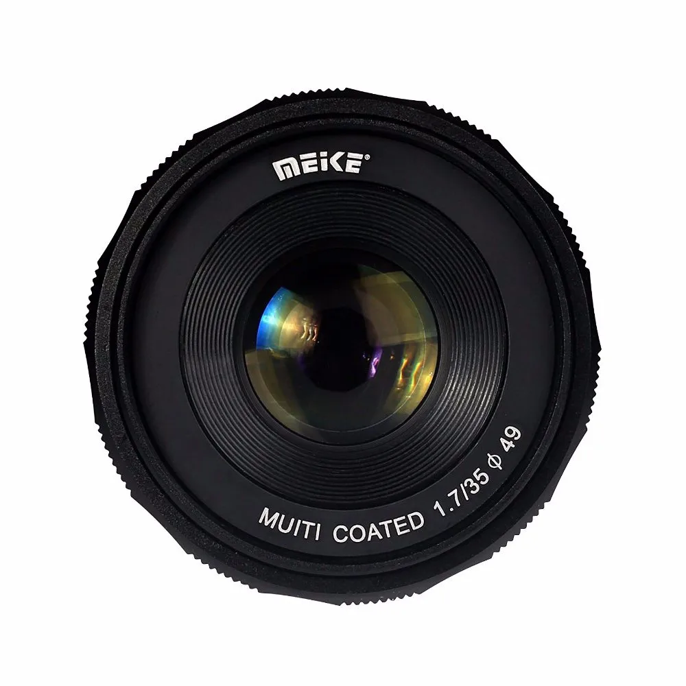 Meike MK-E-35-1.7 35 мм f1.7 ручная фокусировка объектива APS-C для sony NEX E крепление камеры NEX-5 NEX-7 A6000 A3500 A7S A5100 A7 A7R A7S II и т. д