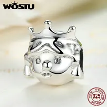 Alta Calidad 925 joyas de Plata Preciosa Princesa Granos Del Encanto Fit Pandora Original Pulsera Colgante Auténtico Regalo de La Joyería