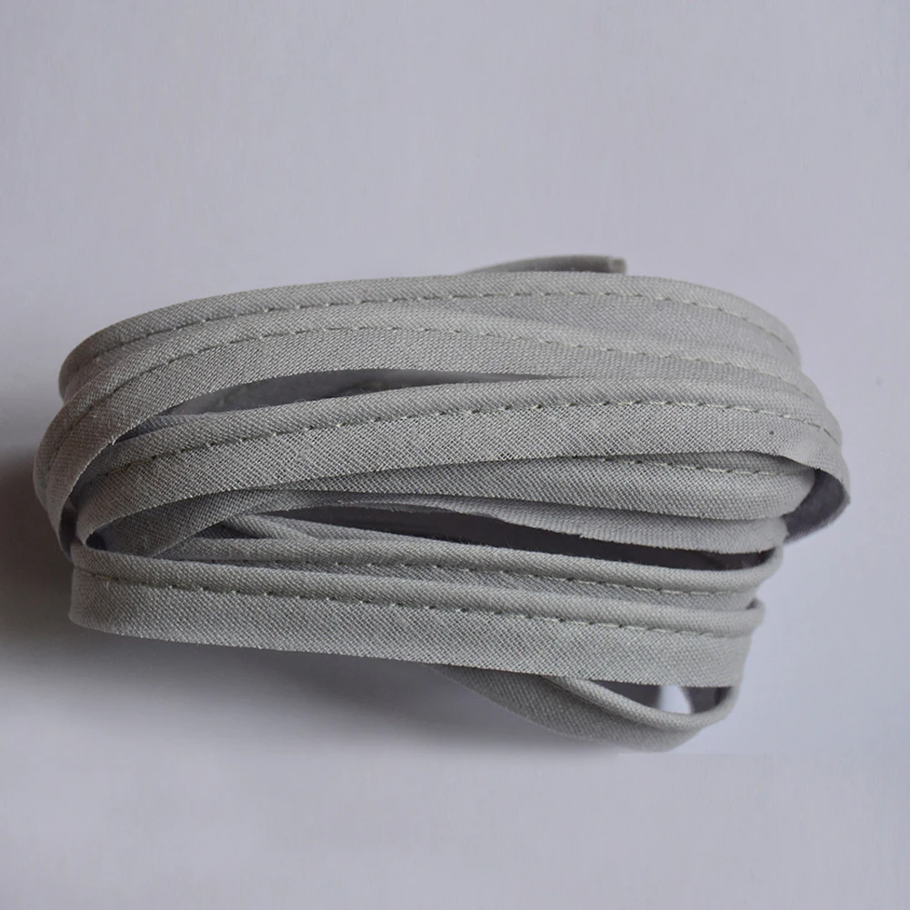 

1.2cmx5m Sewing Textile Bias Tape Trim DIY Supplies Polyester Rope Insertion Upholstery Piping Strip Flanged