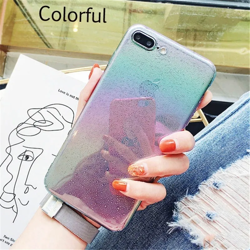 NJIEER Phone Case For iPhone X XS Max XR Funny Water Drop Cover Colorful Gradient Rainbow Cover Cases For iPhone 8 7 6 6s Plus NJIEER Phone Case For iPhone X XS Max XR Funny Water Drop Cover Colorful Gradient Rainbow Cover Cases For iPhone 8 7 6 6s Plus