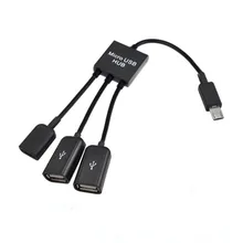 3 в 1 USB OTG кабель адаптер Micro USB концентратор USB OTG адаптер для смартфона ПК iMac НОУТБУК компьютерный хаб адаптер 25