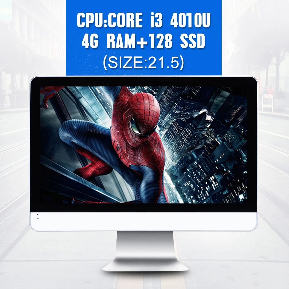 XCY 4010u 4 г ram + 128 ssd Мини-Компьютер i3 Все В Одном Пк Настольного Компьютера 21.5 дюймов