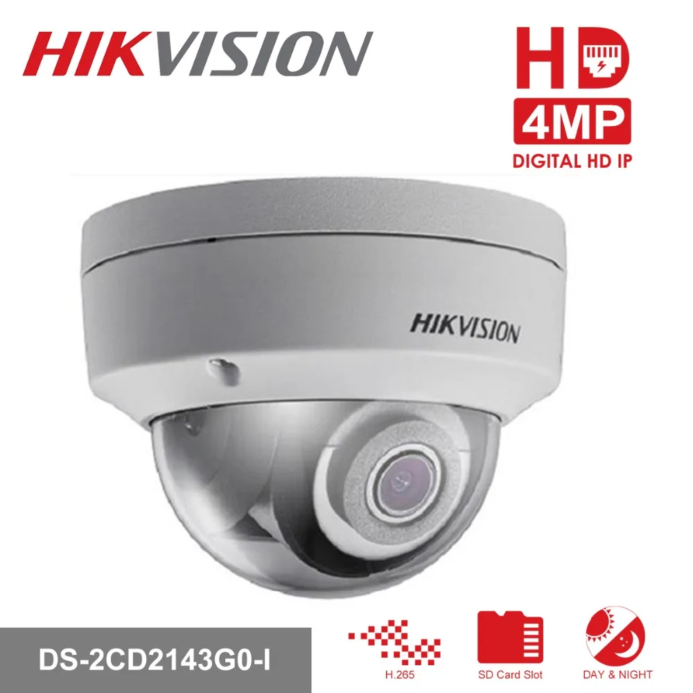 Hikvision Dome CCTV IP Camera POE DS-2CD2143G0-I 4MP CMOS IR Network Security Night Version Camera H.265 with SD Card Slot IP 67 Hikvision Dome CCTV IP Camera POE DS-2CD2143G0-I 4MP CMOS IR Network Security Night Version Camera H.265 with SD Card Slot IP 67