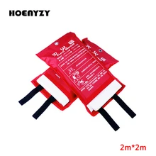 2 м x 2 м стекловолоконное противопожарное одеяло огнезащитное аварийное спасательное противопожарное укрытие защитное покрытие Огнетушитель