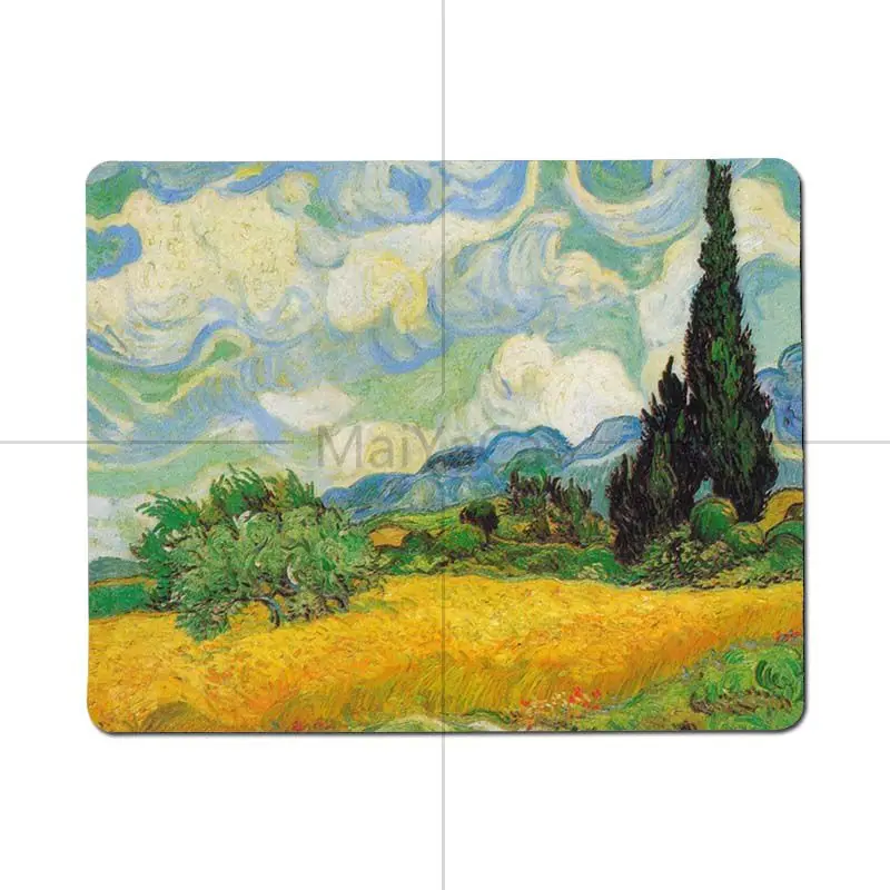 MaiYaCa Vincent van Gogh игровые коврики для геймеров, резиновый коврик для мыши, размер для 25X29 см, 18x22 см, игровые коврики для мыши - Цвет: 25X29cm