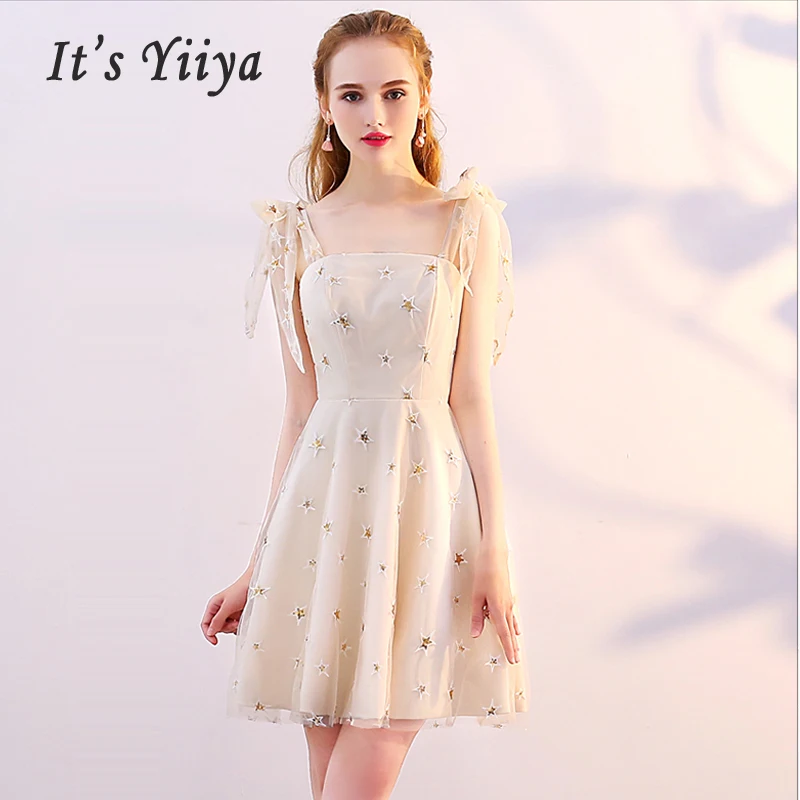 

it's yiiya Cocktail Dresses Sexy Mini Backless 2019 Slim Sweetheart Woman Party Plus Size Sleeveless Robe Cocktail E551