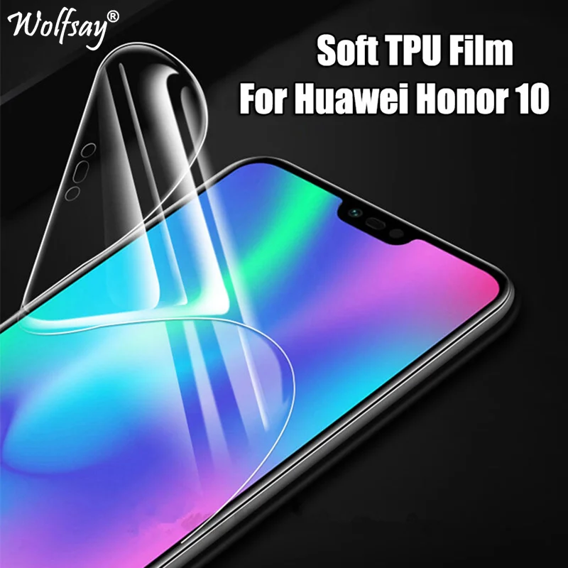 

2PCS Soft Screen Protector Honor 10 Full Cover Nano TPU Film Foil For Huawei Honor 10 Film For Huawei Honor 10 Protector Film