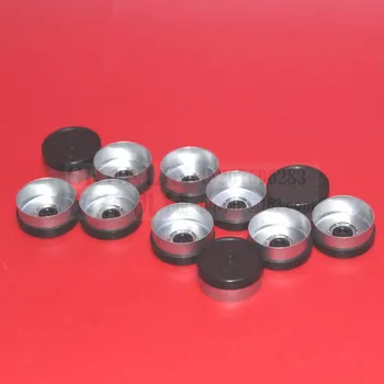 

20mm vail cap aluminum and plastic black color 100pcs/lot freeshipping