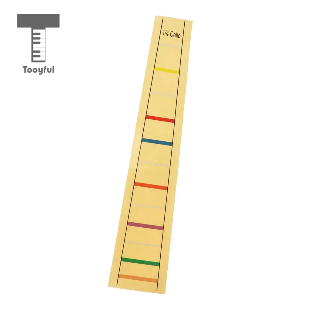 Tooyful Cello Fret Finger Sticker Label Cello Viola Position Marker Decal for Student Beginner Kids Practice Accessory