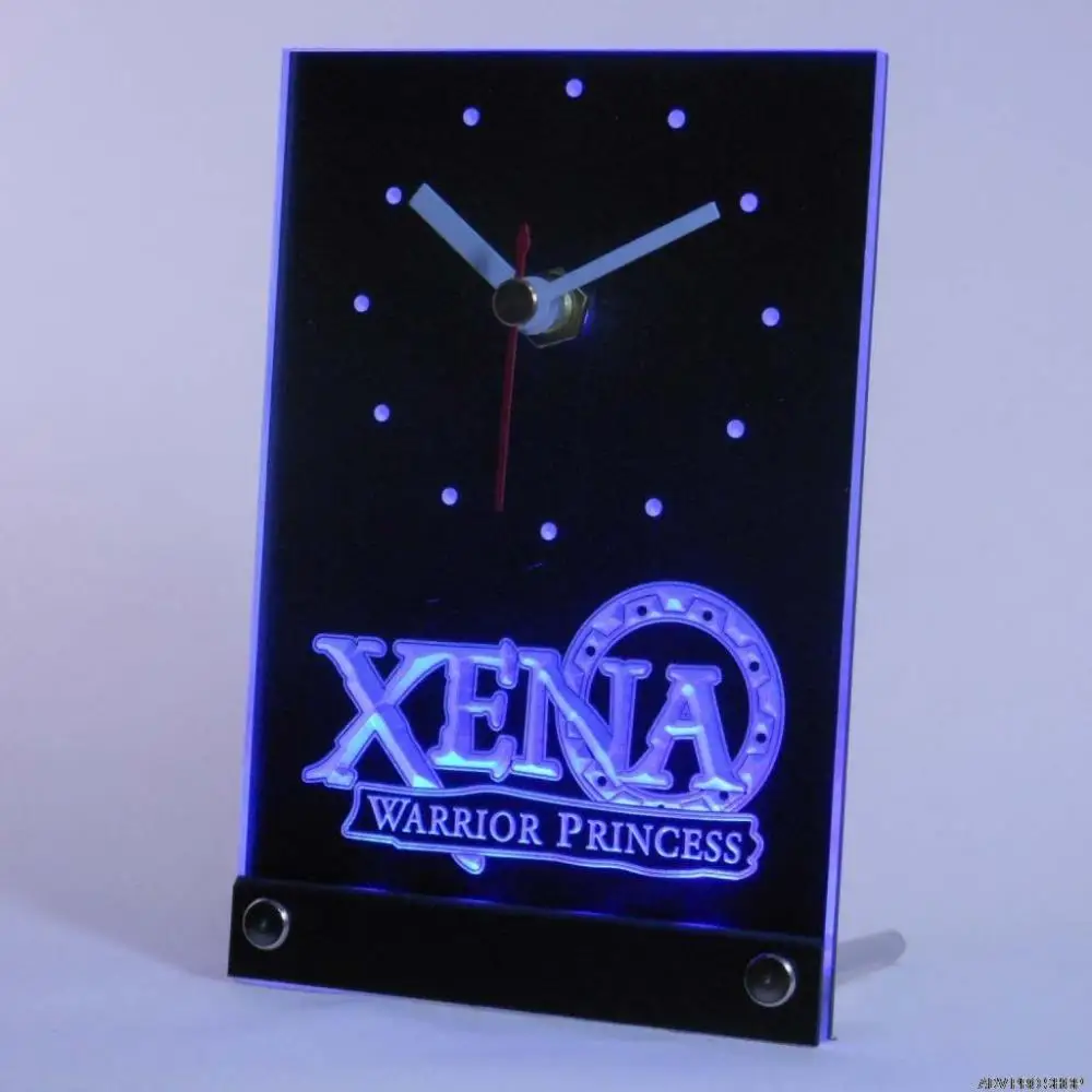 

tnc0239 Xena Warrior Princess Table Desk 3D LED Clock