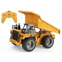 HuiNa Toys 540 шестиканальный 6ch 1/12 40hmz Rc металлический самосвал игрушки с дистанционным управлением с зарядным аккумулятором детские игрушки Рождественский подарок