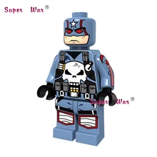 50 шт. Супер герои marvel dc comics модель капитан Каратель строительные блоки, друзья хобби Игрушки для мальчиков