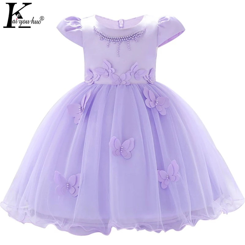 Baby Girl Dress 2018 Infant Wedding Dress For Baby Winter Christmas Clothes First Birthday Girl Party Princess Dresses For Kids