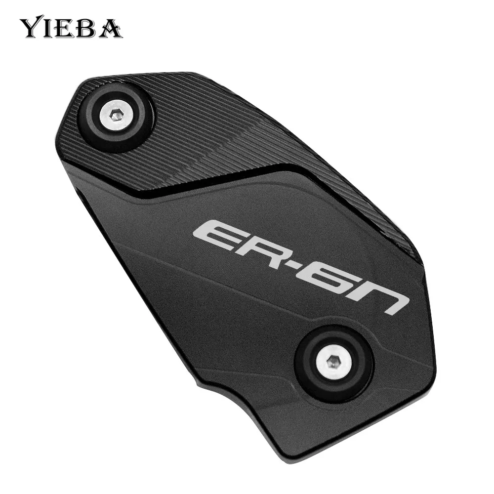 Hot With ER6F Logo CNC Aluminum Red Motorcycle Brake Fluid Fuel Reservoir Tank Cap Cover for kawasaki ER6F
