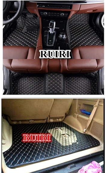

High quality! Custom special car floor mats for Toyota Land Cruiser Prado 120 2009-2002 7 seats waterproof carpets,Free shipping