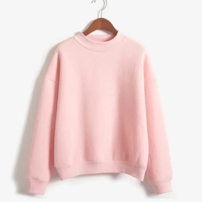 

New 2019 Hoody Autumn Long Sleeve Casual Harajuku Pink Sweatshirt Women Pullovers Plus Size 2XL Loose Hoodies Moletom Feminino