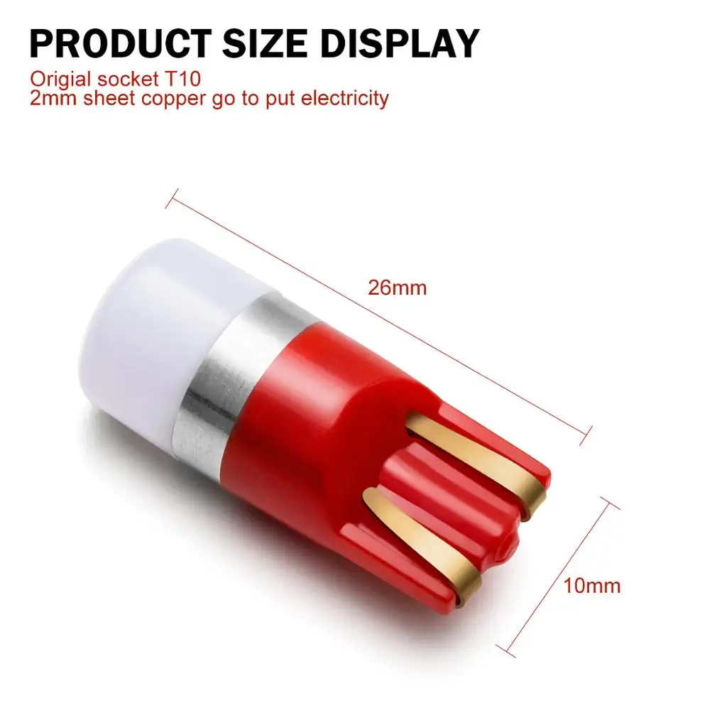 10 шт. автомобиль T10 Led Canbus 6000K белый T10 w5w 3300 светодиодные лампы Led DRL поворотные парковочные Ширина укрыты внутренной сводной светильник для чтения настольная лампа 12V автомобильный стиль