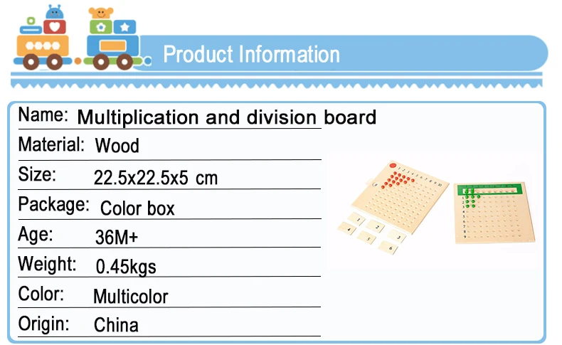 Монтессори развивающая деревянная игрушка размножение и разделение бисера доска для раннего детства Дошкольное обучение-Семейная версия