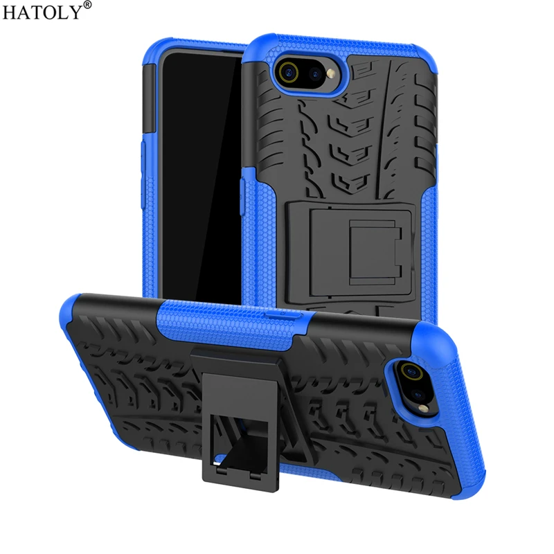 

For Cover OPPO Realme C2 Case Anti-knock Heavy Duty Hard Armor Cover For Realme C2 Silicone Phone Bumper Case For OPPO Realme C2