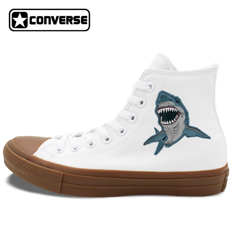 Prix pour Animaux Requin Féroce Conception Originale Converse Chuck Taylor II de Toile Sneakers Hommes Femmes High Top Planche À Roulettes Chaussures Prix pour Animaux Requin Féroce Conception Originale Converse Chuck Taylor II de Toile Sneakers Hommes Femmes High Top Planche À Roulettes Chaussures