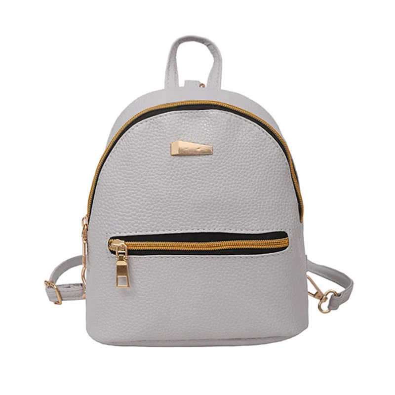 

Women Mini Backpack PU Leather College Shoulder Satchel School Rucksack Bag LT88