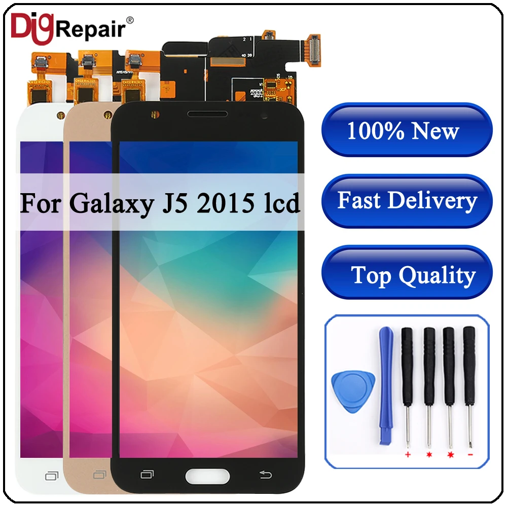 

For Samsung Galaxy J5 2015 LCD J500 J500F J500FN J500M J500H Touch Screen Digitizer j500 lcd display j5 2015 Display J500F LCD
