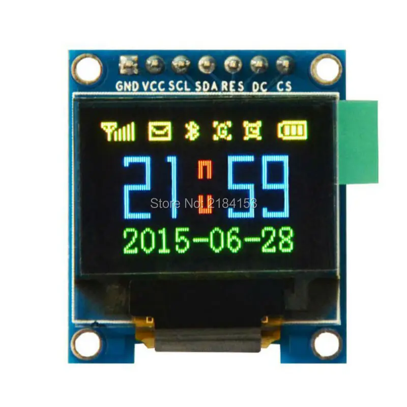 

Free Shipping 0.95 inch 7pin Full Color 65K Color ssd1331 OLED Display 3.3v 5v Serial SPI Small LCM Module for 51