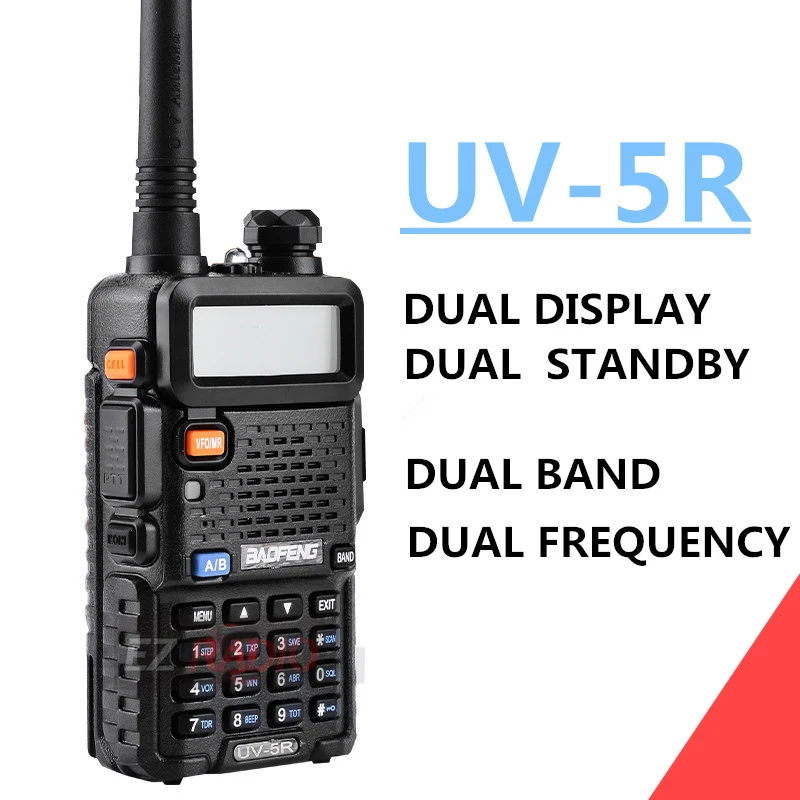 Baofeng UV-5R рация двойной дисплей двухдиапазонный Baofeng UV5R портативный 5 Вт UHF VHF двухстороннее радио Pofung UV 5R