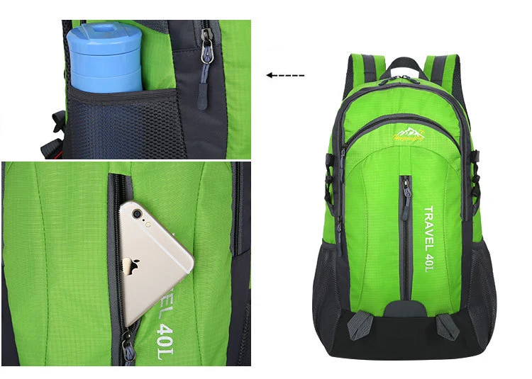 Chuwanglin, мужской рюкзак, usb зарядка, 40 л, большой объем, на выход, водонепроницаемый, повседневный рюкзак, унисекс, черный, для путешествий, рюкзаки, T3060