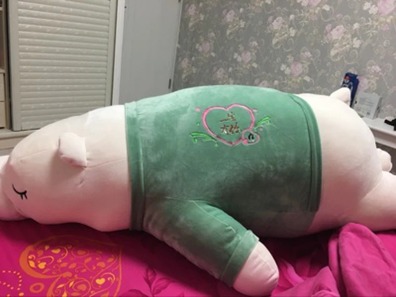 Dorimytrader Pop Cuddly Soft Fat Anime Polar Bear Plush Pillow Large Stuffed Animals White Bear Toy Doll Nice Gift Decoration 80cm 100cm 130cm DY50083 (27)