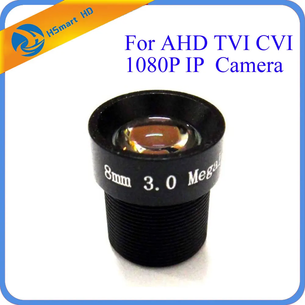 

HD 3.0MP 8mm 40 Degree Angle IR Fixed Board CCTV Lens for 1/3" & 1/4" CCD AHD 1080P TVI CVI IR Camera DVR System