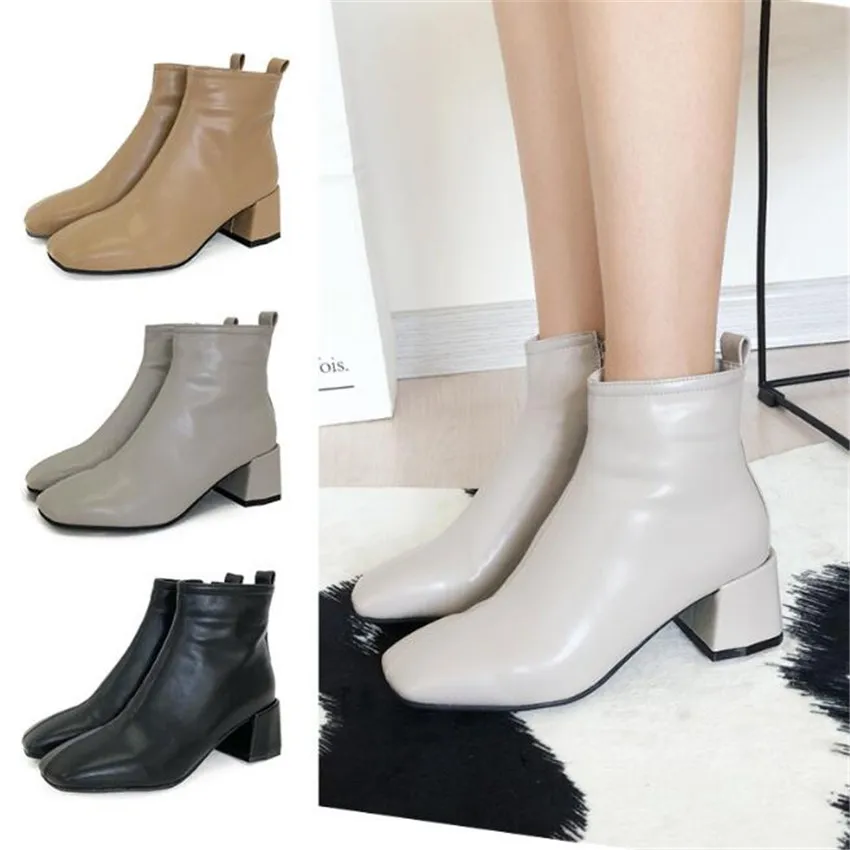 

ZOUDKY 2018 Spring and Autumn New Kind of Knight Boots with Fresh Style of Zhongjiao College in Korean Edition