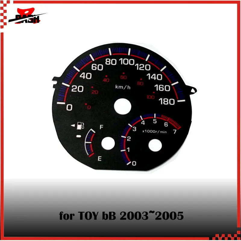DASH EL Glow Gauge for bB 2003 2005 Reverse type Black Panel White lighting 180 KM 7000 RPM | Автомобили и мотоциклы