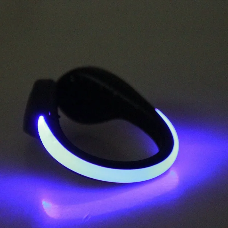 Perfect New Arrival LED Luminous Shoe Clip Light Night Safety Warning LED Bright Flash Light For Running Cycling Bike 4