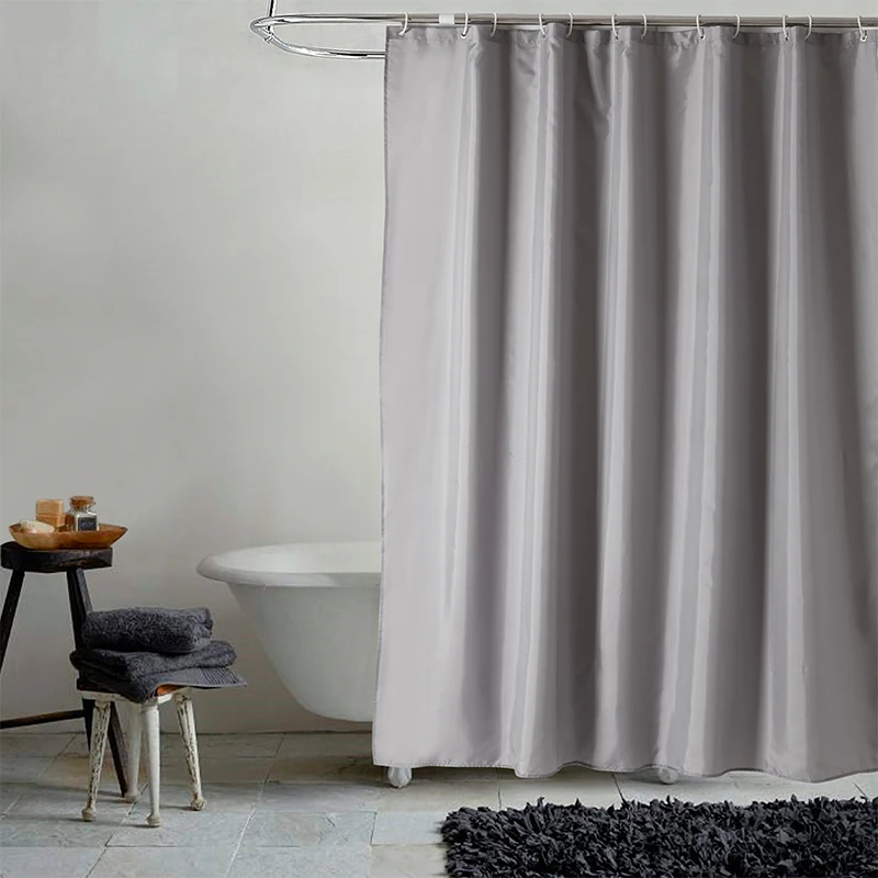 YUN YANG Brand Simple Quality Gray Shower Curtain Summer Bathroom Curtain Waterproof Mildew