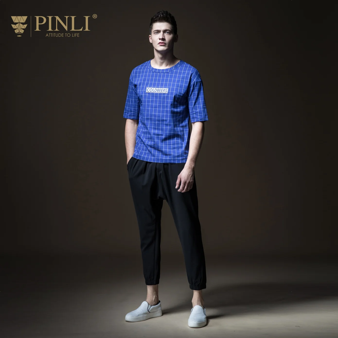 Мужские спортивные штаны до щиколотки Pinli Pin Li новые стильные летние шаровары для