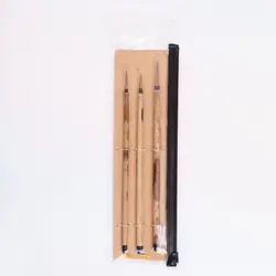 Высокое качество 3 шт./компл. BK-02 колонок волос бамбуковой ручкой китайской живописи поставок искусства каллиграфия акварельные краски