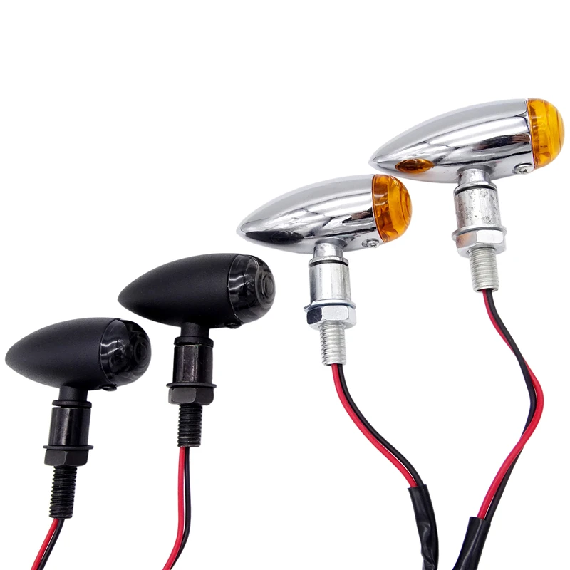 

2 pcs/4pcs Heavy Duty Motorcycle Bullet Turn Signals Indicators Blinker Lights For Honda Suzuki Kawasaki Harley Yamaha Cruisers