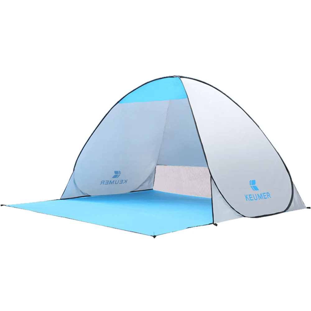

KEUMER Automatic Instant Pop-up Tent Outdoor Camping Tent Beach Tent Anti UV Shelter Fishing Hiking Picnic (120+60)*150*100cm