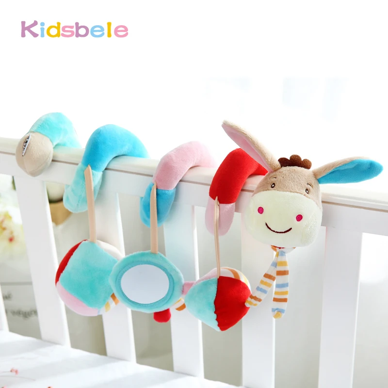 

Infant Baby Toys Babyplay Activity Spiral Bed & Stroller Toy With BB Device Hanging Crib Rattle Baby Kids Toys Juguetes