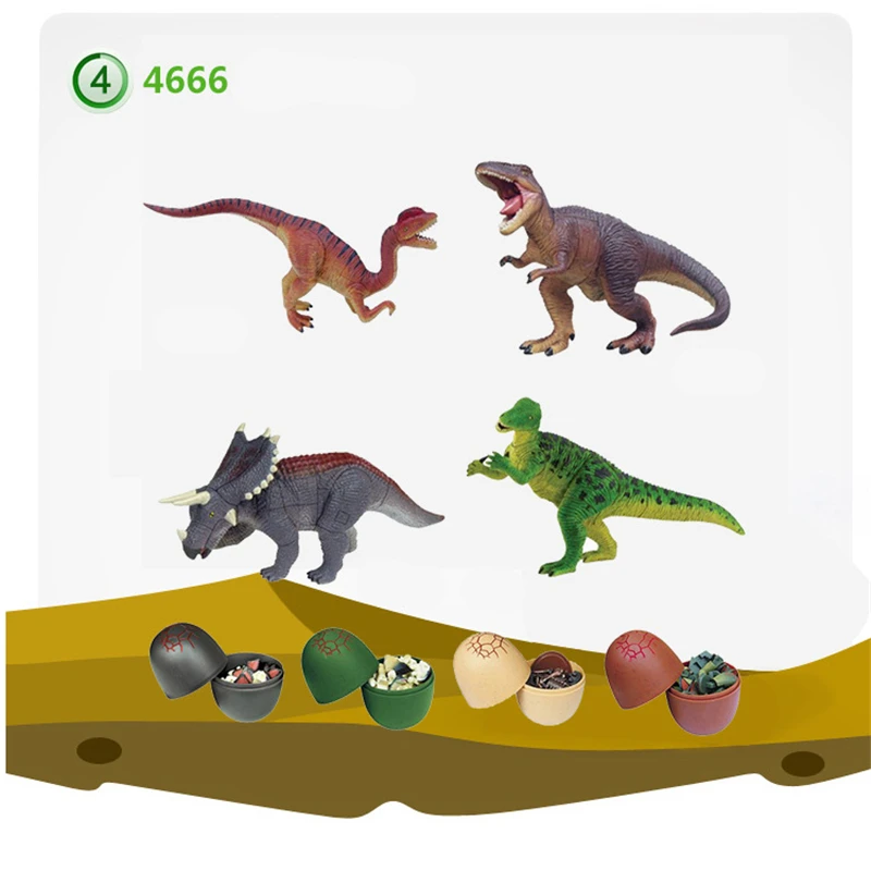 Новый детский Набор для творчества динозавр игрушка животное сборка яйцо динозавра модель в модели строительных комплектов