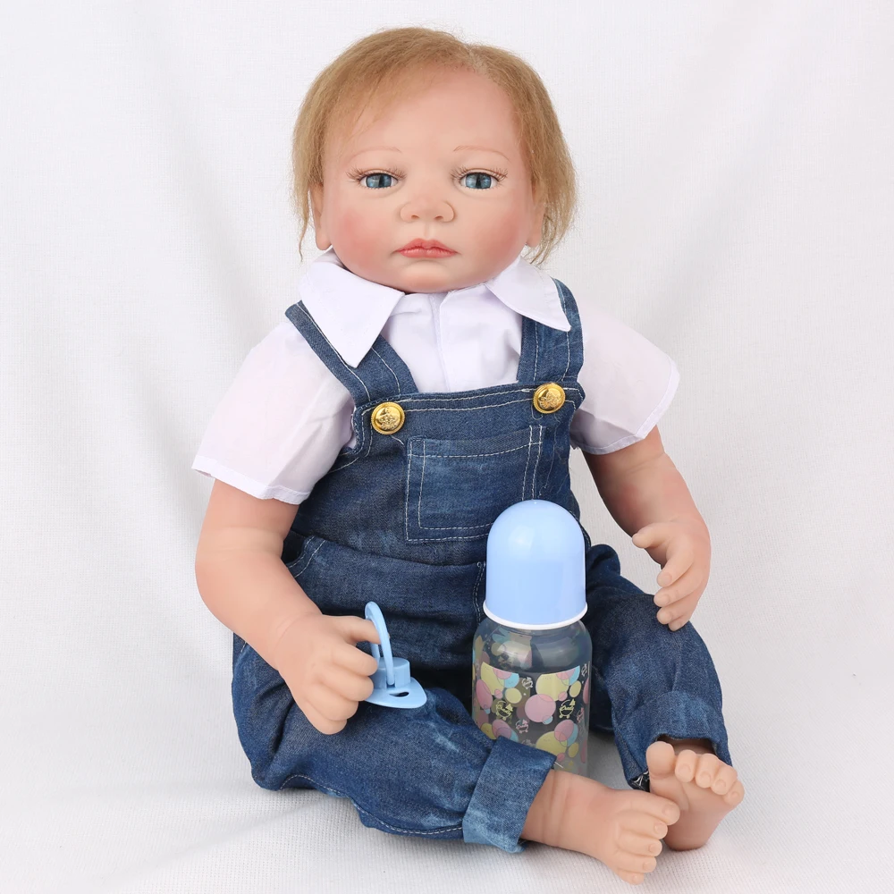 55 см reborn baby doll игрушки для детей 22 дюймов силиконовые виниловые ручной работы