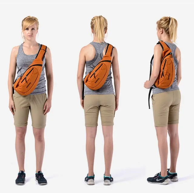 Chest package nylon waterproof outdoor mountaineering single shoulder bag men and women leisure bag sports bag light Chest package nylon waterproof outdoor mountaineering single shoulder bag men and women leisure bag sports bag light