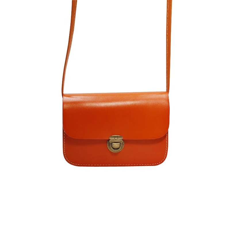 

Japanese Style Handmade Genuine Leather Women Mini Flap Bag Real Cow Skin Long Strap Female Shoulder Bag Lady Small Phone Purse