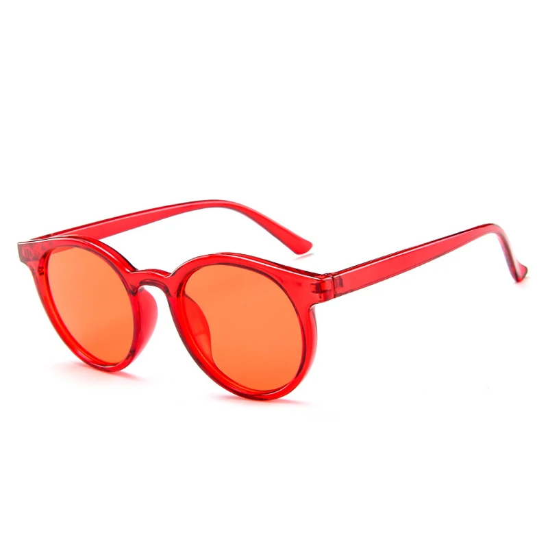 Фирменный дизайн Mocha кремовый коричневый круглые женские солнцезащитные очки оправа солнцезащитные очки женские очки с прозрачными линзами UV400 - Цвет линз: 8