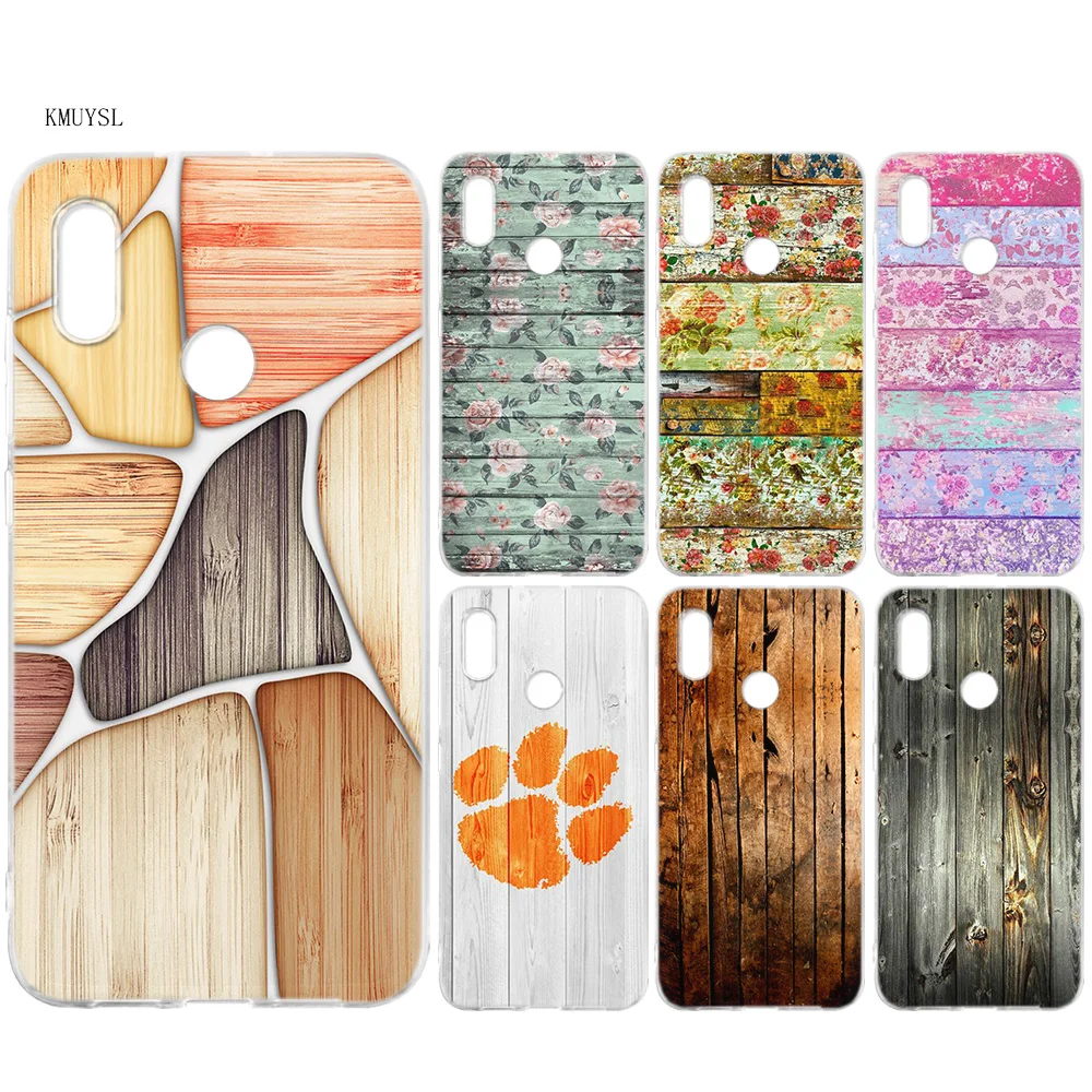 KMUYSL floor wooden timber Wood and flower Silicone Case Cover for
Xiaomi Mi A2 Lite Redmi 6 6A Note 5 5A Pro Prime S2 Y2 6X A1