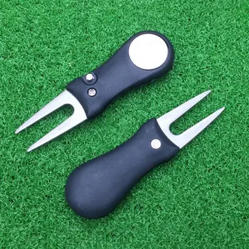 

Golf green Tool Repair Switch blade Tool Pitch Groove Cleaner Golf Pitchfork Golf Accessories Putting Green Fork