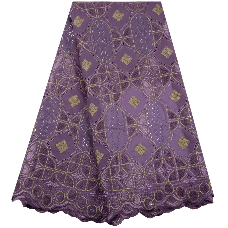 

2019 High Quality Swiss Voile Lace In Switzerland Wholesale Lilac Color African Cotton Dry Lace Fabric For Wedding Dress S1469